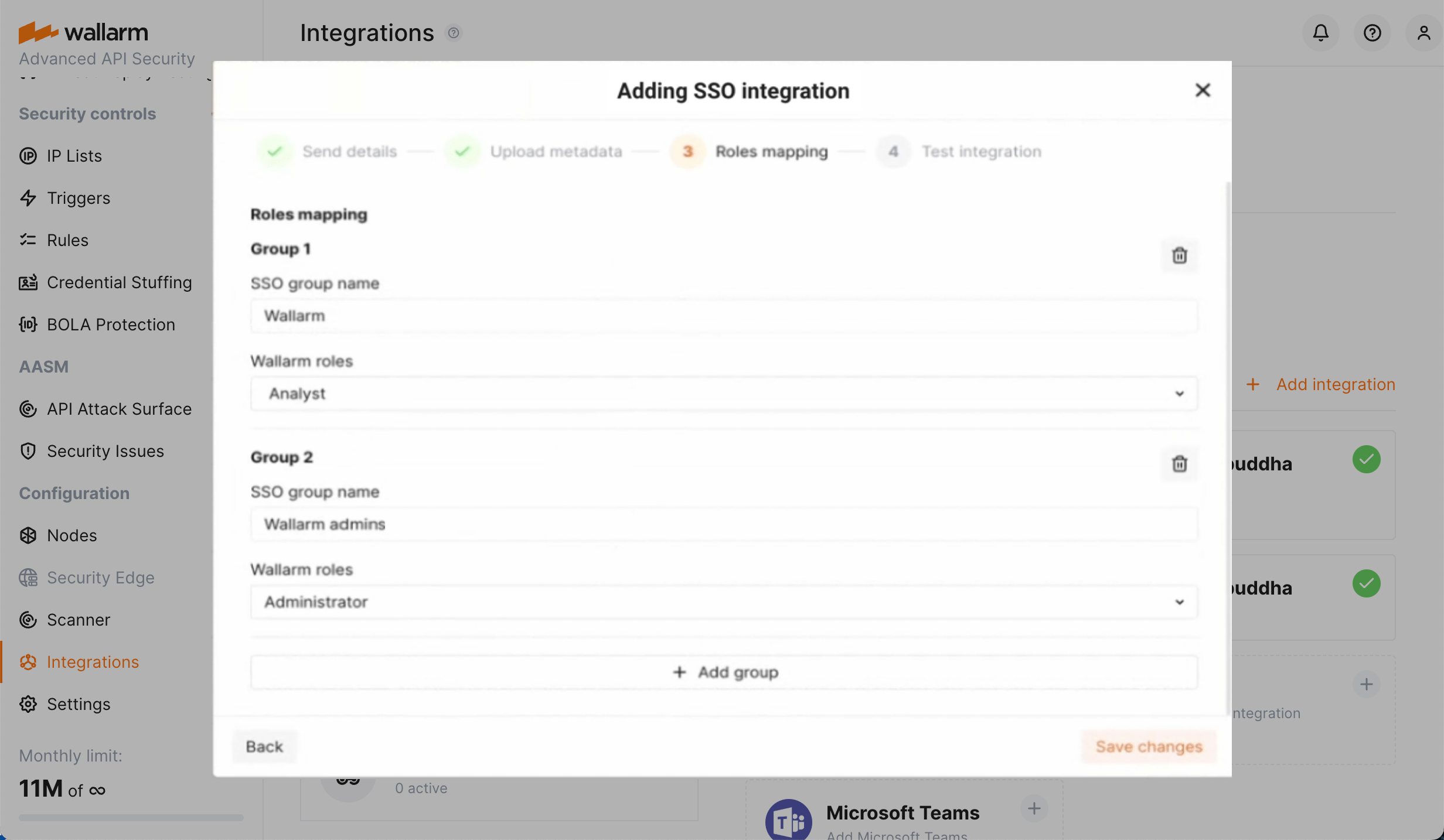 SSO groups to Wallarm roles - mapping in Wallarm