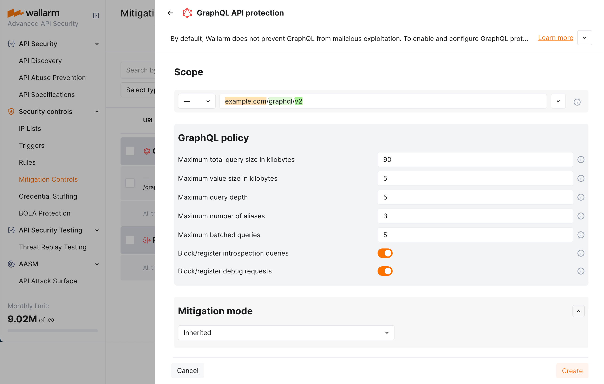GraphQL stricter policy for child endpoint