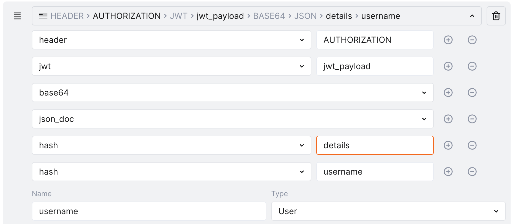 !API Sessions - context parameters - example - JWT