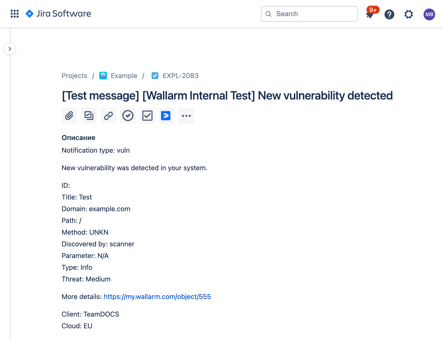 Test Jira issue creation