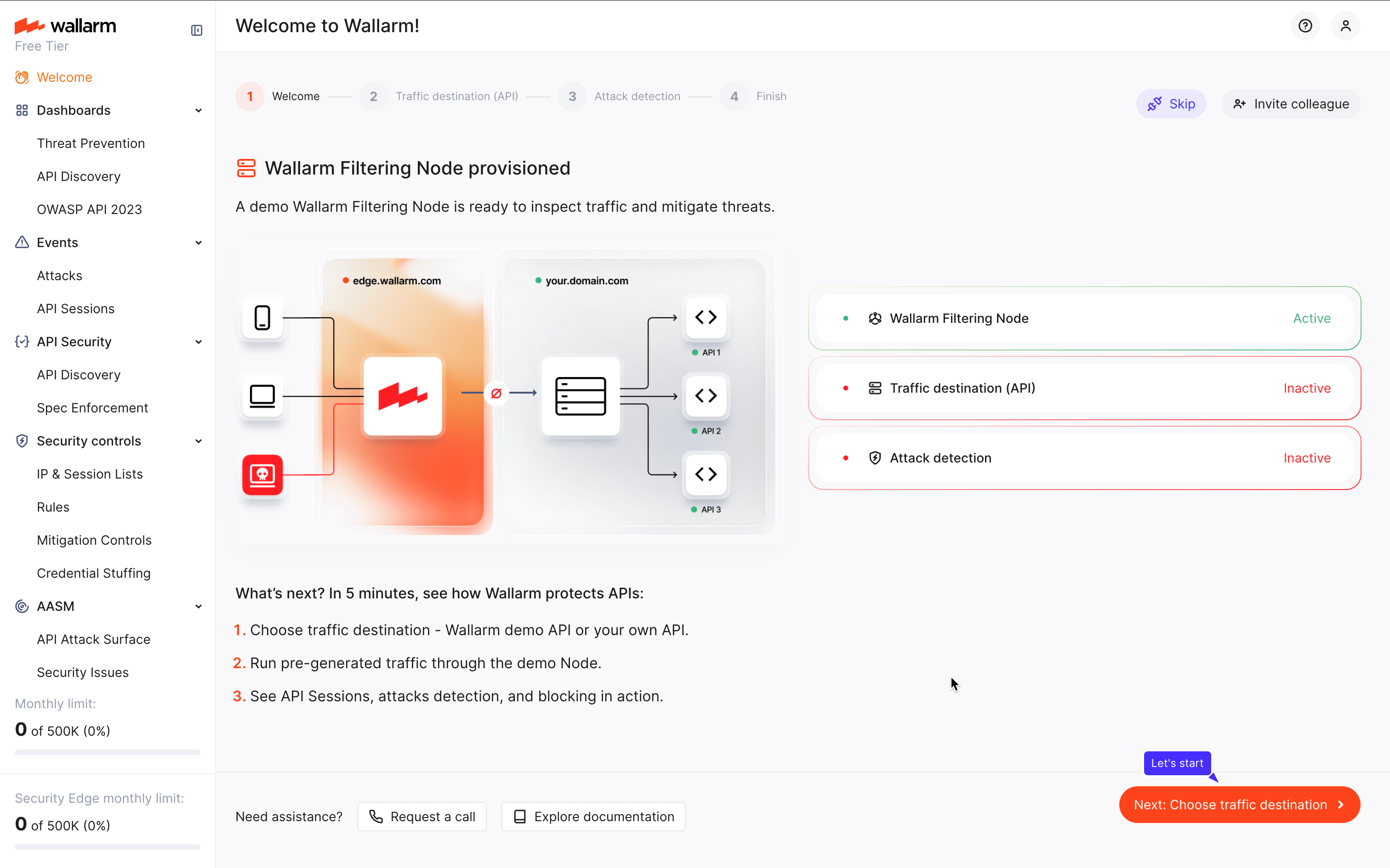 Self-signup - Welcome Wizard